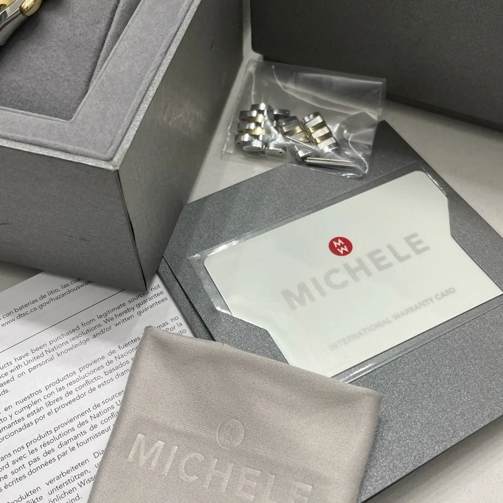 Michele Releve Two Tone Gold & Silver Watch - Picture 14 of 16